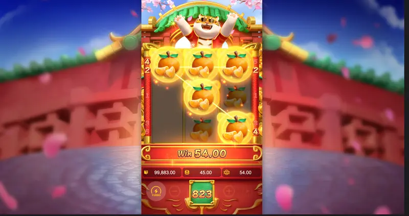 Fortune Tiger gameplay — interface completa do slot PG Soft